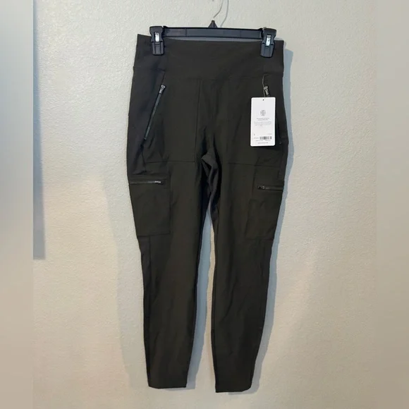 Athleta Dark Green Cargo Pants - Picture 1 of 7